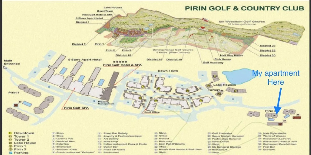 Entire Private Apartment In Pirin Golf & Country Club 班斯科